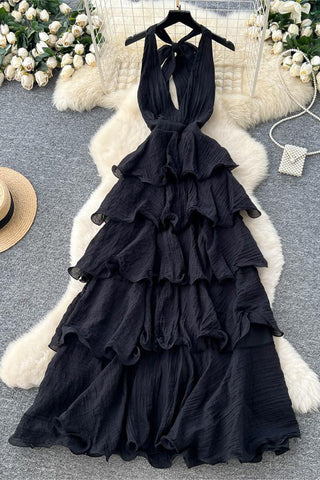 Tiered Ruffle Maxi Dress