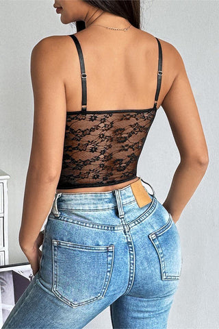 Lace Detail Corset Top