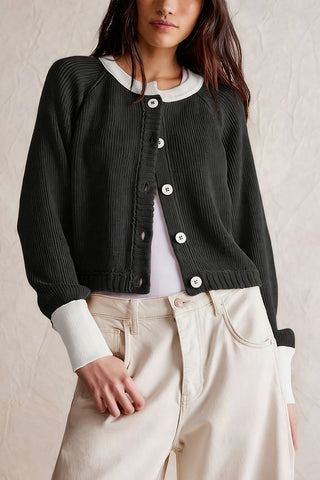 Classic Button-Front Cardigan