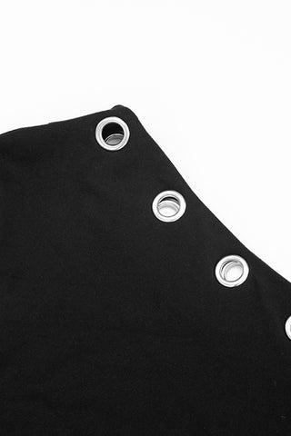 Asymmetrical Neckline Mini Dress