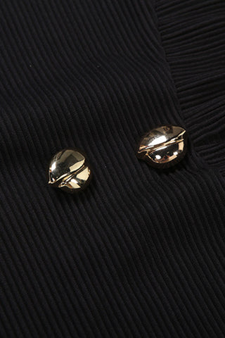 Halter Neck Buttoned Casual Dress