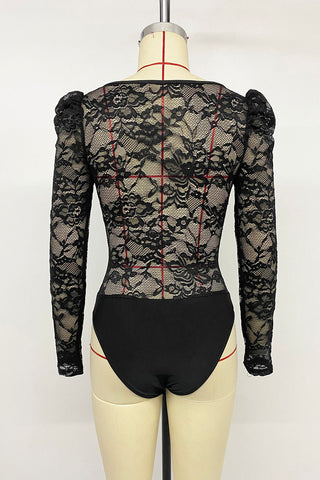 Lace Long-Sleeve Bodysuit