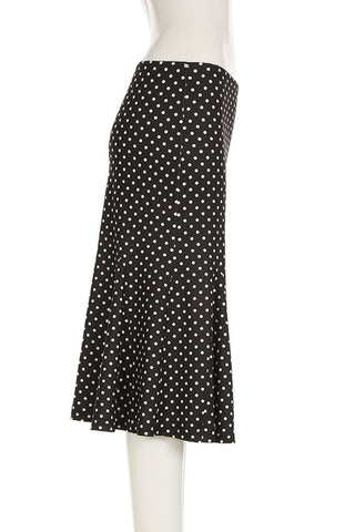 Polka Dot Midi Skirt