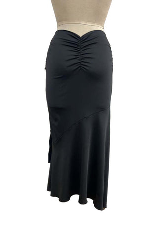 Draped Skirt with Tie Detail