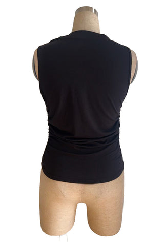 Asymmetric Ring-Detail Tank Top