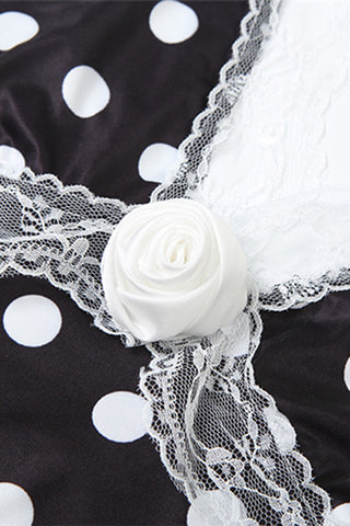 Ruffled Polka Dot Casual Dress