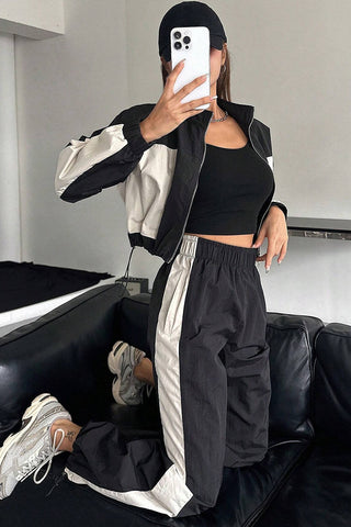 Sporty Track Pants Set