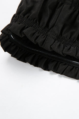 Strapless Maxi Dress with Flared Skirt