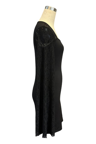 Lace Sleeve Mini Dress