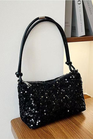Sequined Evening Shoulder Bag