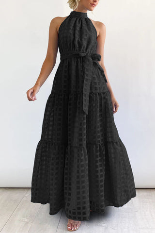 Halter Neck Casual Maxi Dress