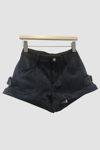 Stylish Folded-Hem Casual Shorts