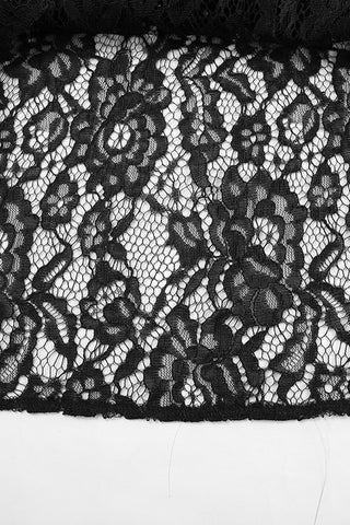 Lace Overlay Maxi Skirt