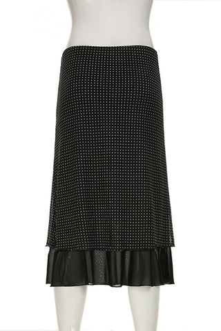 Elegant Polka Dot Skirt