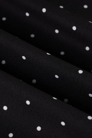 Off-Shoulder Lace Polka Dot Blouse