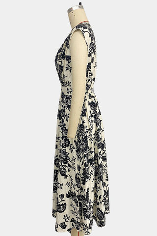 Elegant Floral Print Dress