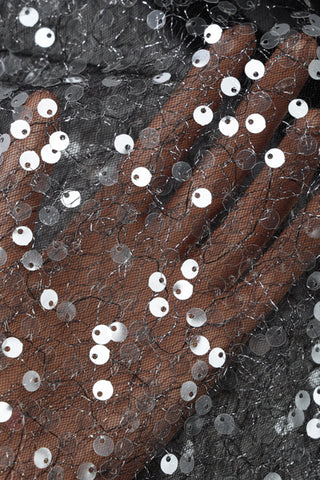 Sequined Mesh Cami Top