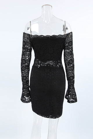 Off-Shoulder Lace Dress