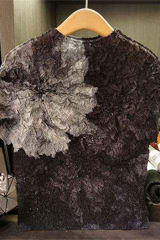 Textured Floral T-Shirt