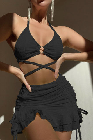 Stylish Strappy Bikini Set