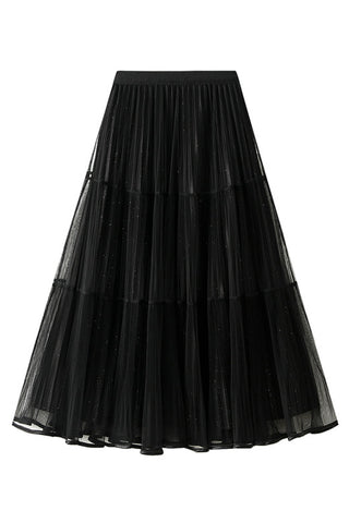 Elegant Layered Maxi Skirt