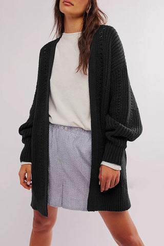 Cozy Open-Front Cardigan