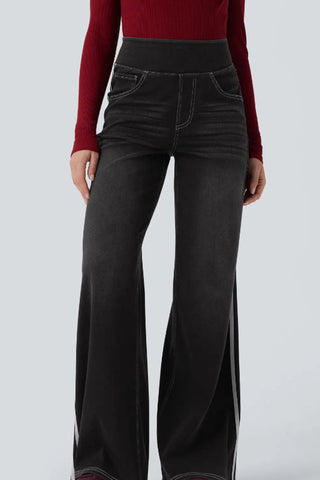 Wide-Leg Casual Track Pants