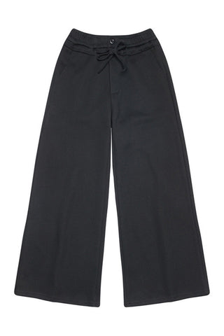 Wide-Leg Casual Pants with Drawstring