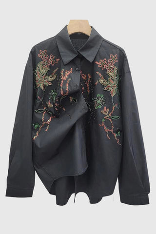 Embellished Floral Shirt