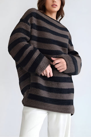 Striped Oversized Sweater