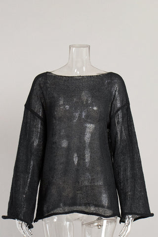 Simple Long-Sleeve Crewneck Tee