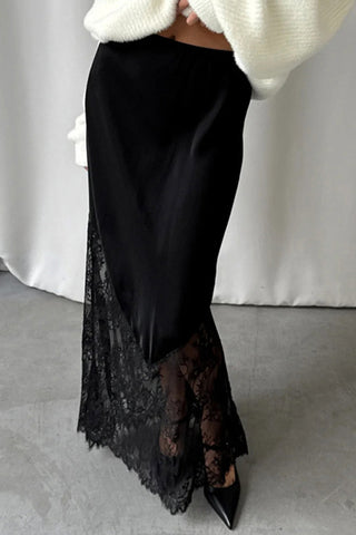 Elegant Lace Maxi Skirt