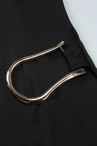 Draped Waist Casual Dress