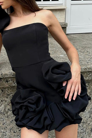 Elegant Ruffle Mini Dress