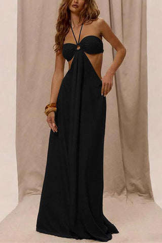 Halter Neck Wide-Leg Jumpsuit