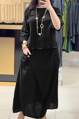 Half Sleeve Skirt Set for Everyday Comfort