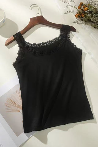 Lace Trim Tank Top