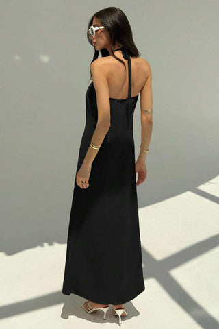 Halter-Neck Maxi Dress