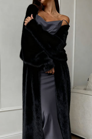 Cozy Longline Open-Front Cardigan