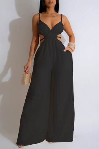 Strappy Wide-Leg Jumpsuit