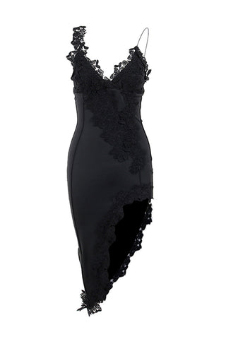 Night Out Dress with Lace Embellishment