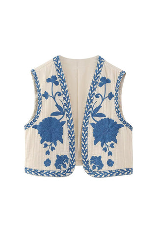 Floral Bohemian Vest
