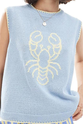 Charming Lobster Knit Tank Top