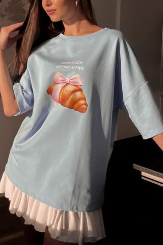 Graphic Croissant T-Shirt