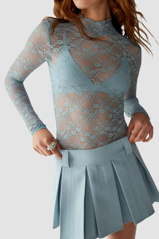 Elegant Lace Long Sleeve Blouse