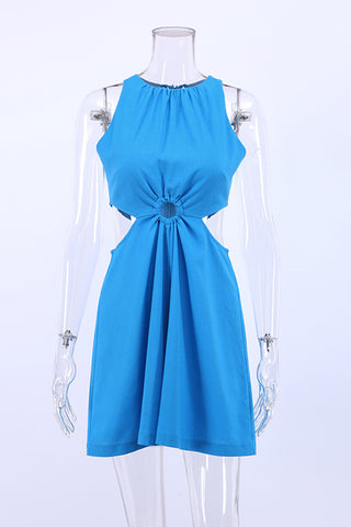 Halter Cut-Out Casual Romper