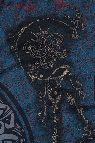 Sheer Mesh Long Sleeve Blouse