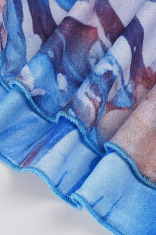 Halter Neck Ruffle Casual Dress