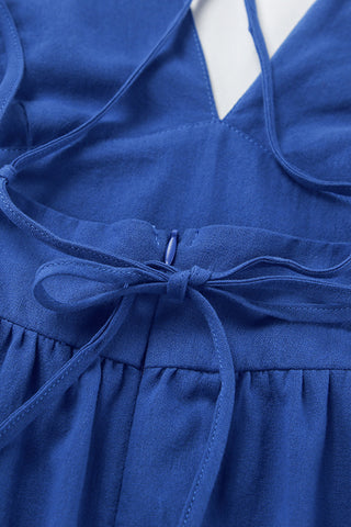 V-Neck Long Casual Dress