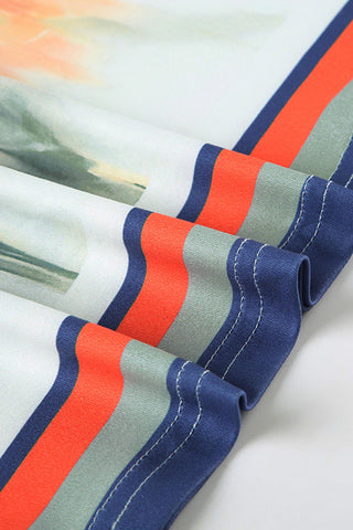 Floral Print Skirt Set